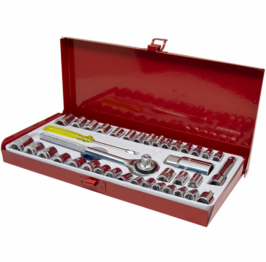 19PC RATCHET T-HANDLE BIT DRIVER & SOCKET SET (170153)