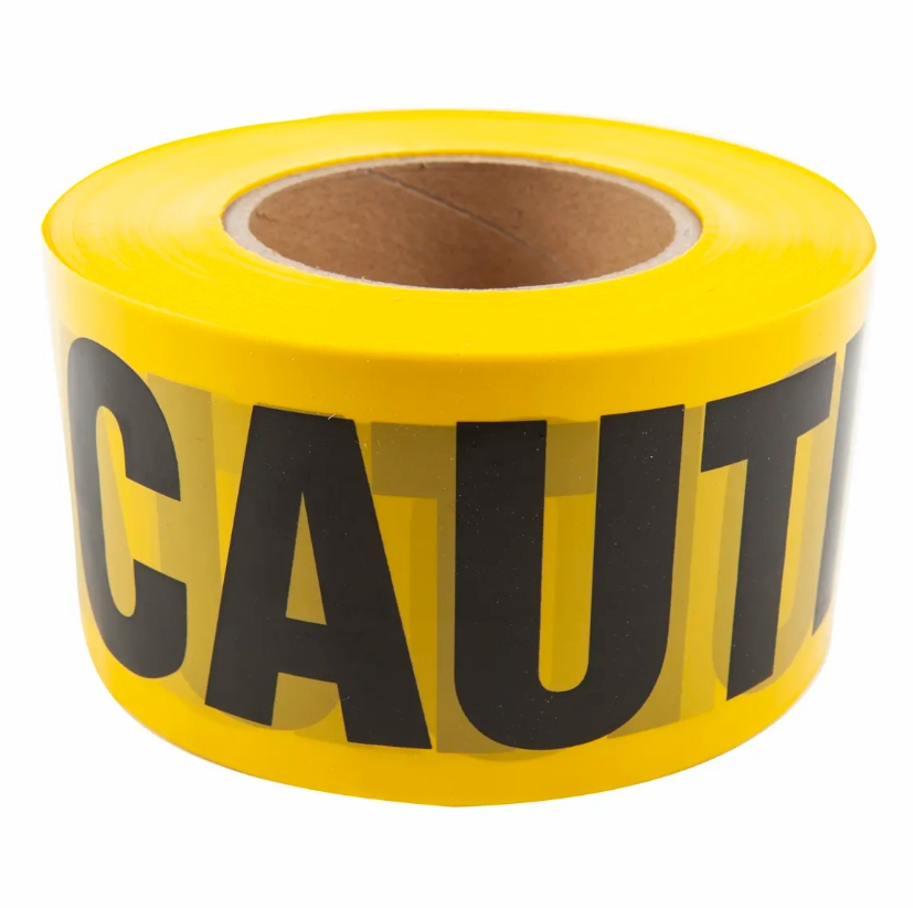 BARRIER CAUTION TAPE 3IN X 250FT YELLOW (178501)