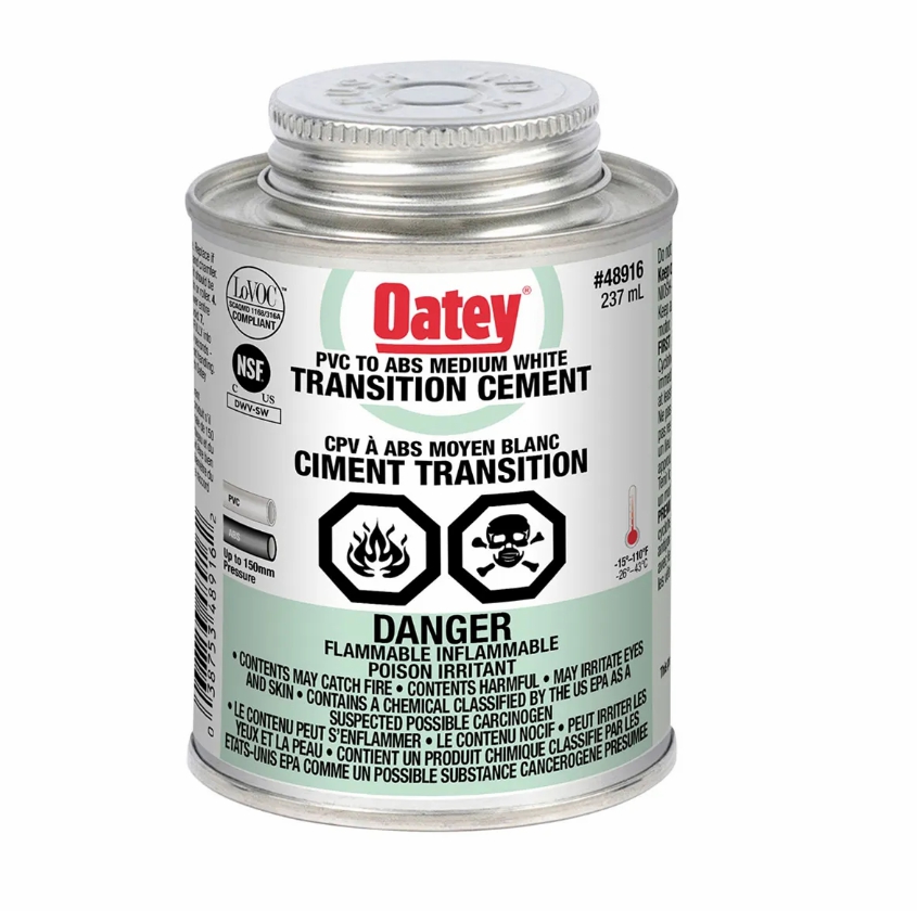 ABS-PVC TRANSITION CEMENT WHITE – 236ML