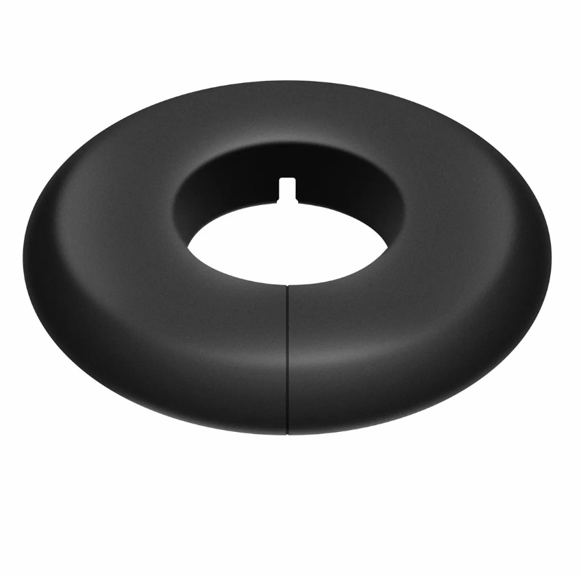SPLIT PIPE FLANGE MATTE BLACK