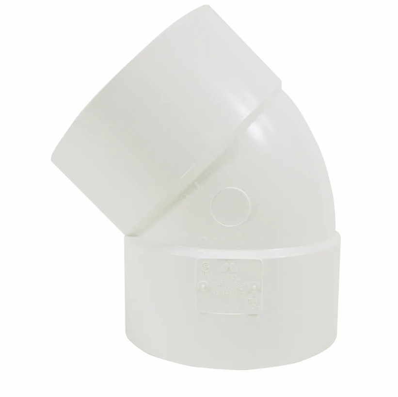 PVC SEWER ELBOW 45°