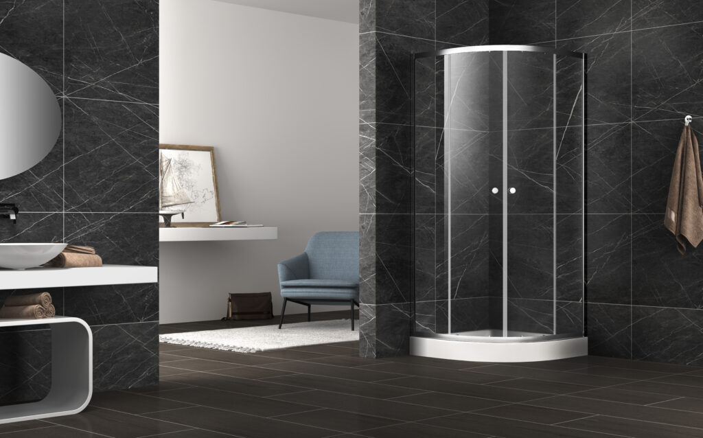MILANO CORNER SHOWER DOOR ROUND