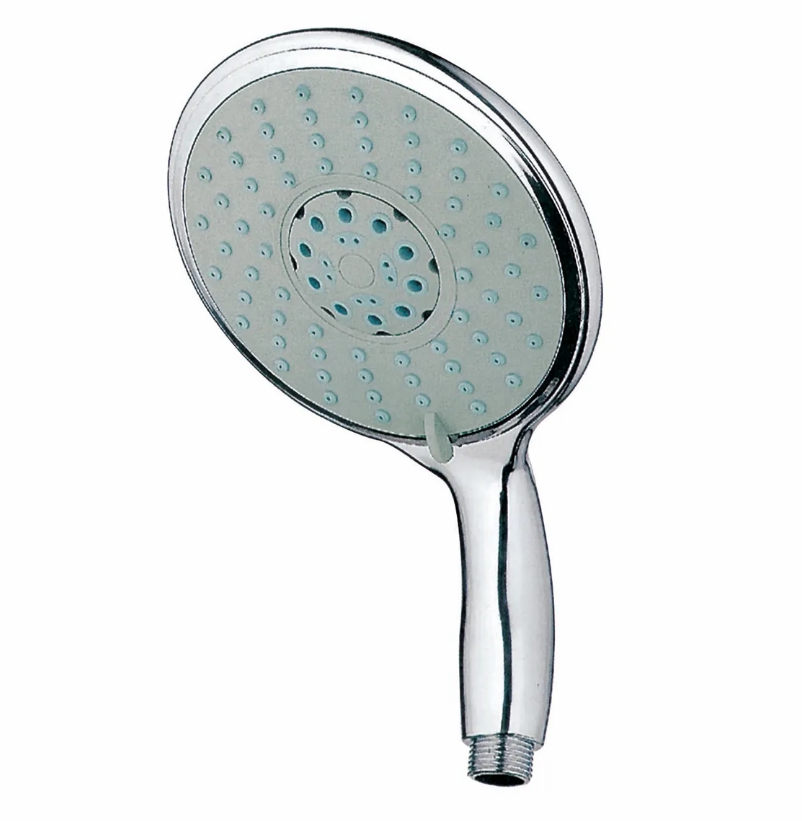 ABS HANDHELD SHOWERHEAD ROUND 6IN (15CM) 3-SETTINGS CHROME PLATED