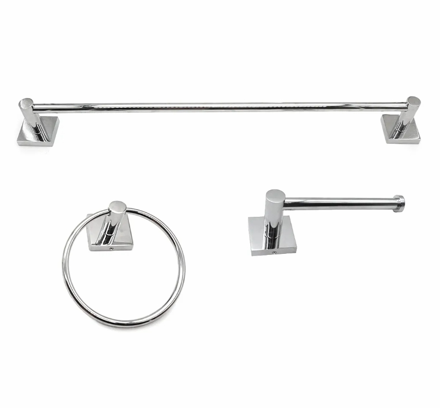 3 PCS BATHROOM ACCESSORY ROUND