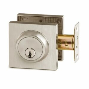 DEADBOLT SQUARE STAINLESS STEEL