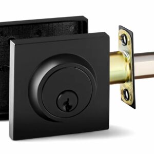 DEADBOLT SQUARE BLACK
