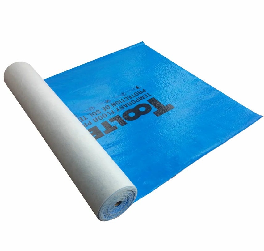BLUE PADDED BASEMENT FLOORING UNDERLAY 100 SF ROLL