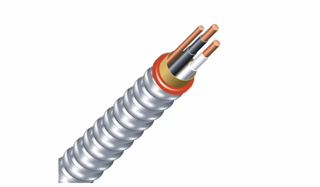 14/2 BX WIRE WITH METAL COVER