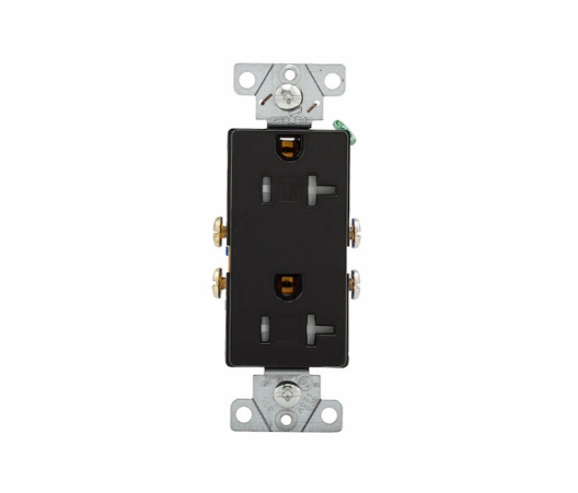 EATON RECEPTACLE BLACK 15 AMPS 25V (TR1107-BLK)