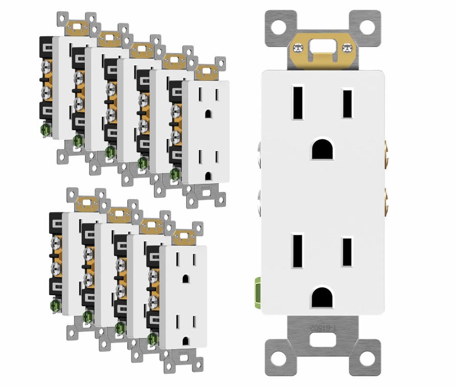 DUPLEX RECEPTACLE 15AMP WHITE