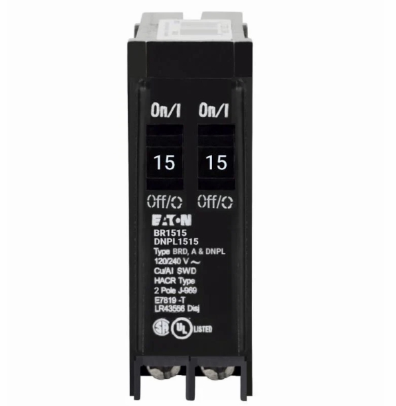 EATON CIRCUIT BREAKER 20AMP/20AMP SPACE SAVER