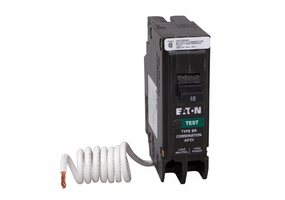 EATON CIRCUIT BREAKER 15AMP/15AMP SPACE SAVER