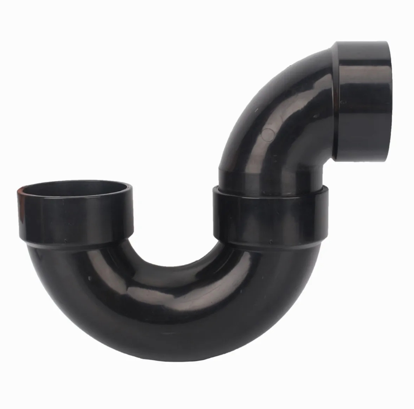 ABS P-TRAP LESS C/O LESS UNION