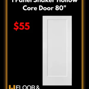 F&D 1 Panel Shaker Hollow Core Door